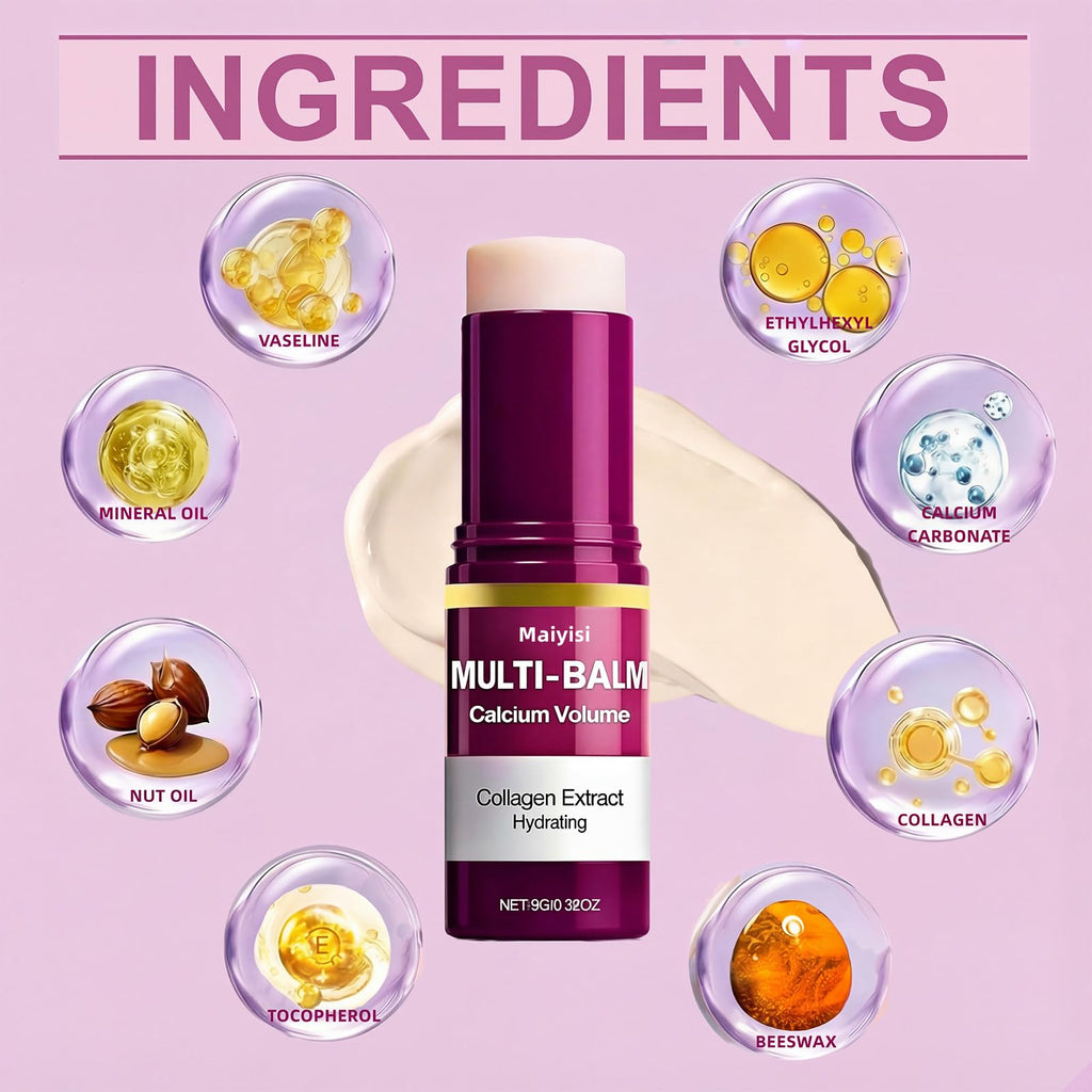 Maiyisi Calcium Volume Multi Balm Stick – Hydration, Firming & Anti-Wrinkle for Face & Eyes