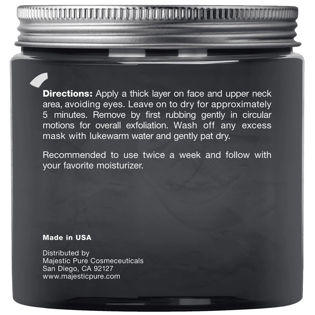 Majestic Pure Dead Sea Mud Mask – Natural Face Care for Pore Refinement and Clearer-Looking Skin (8.8 oz)
