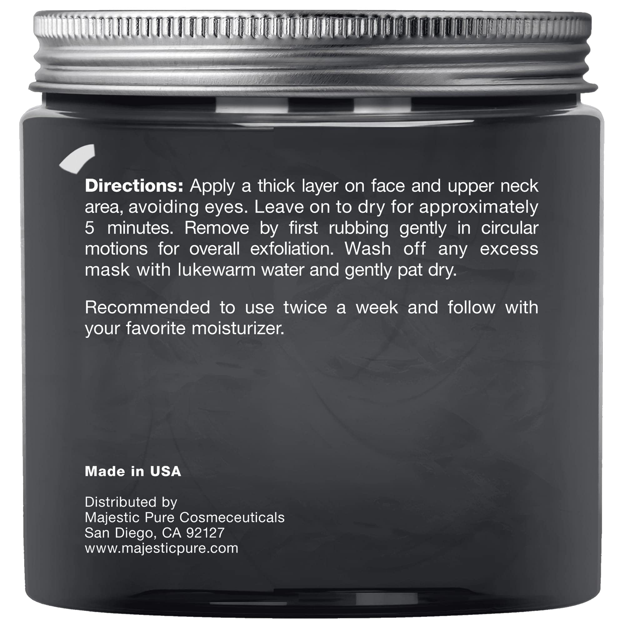 Majestic Pure Dead Sea Mud Mask – Natural Face Care for Pore Refinement and Clearer-Looking Skin (8.8 oz)