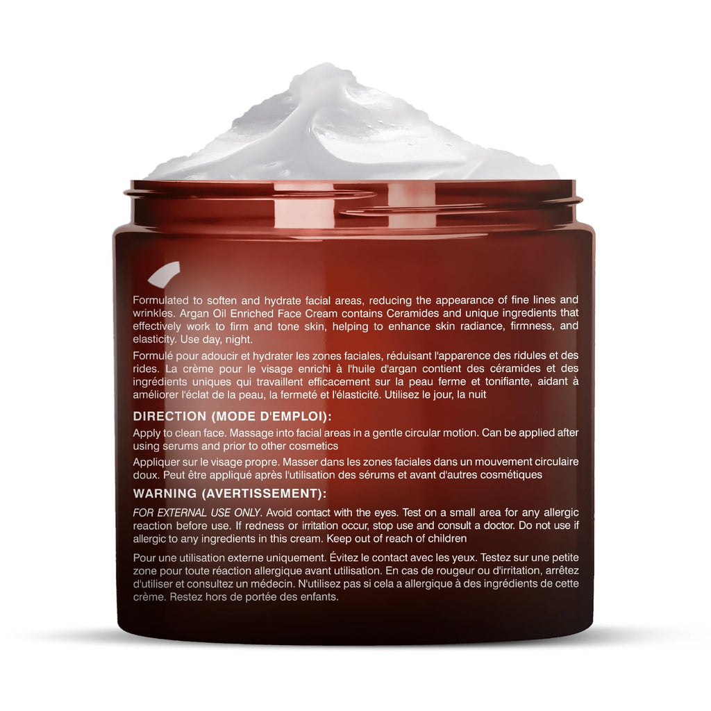 Majestic Pure Whipped Argan Oil Moisturizer – Hydration, Vitamin E & Ceramides – 8oz