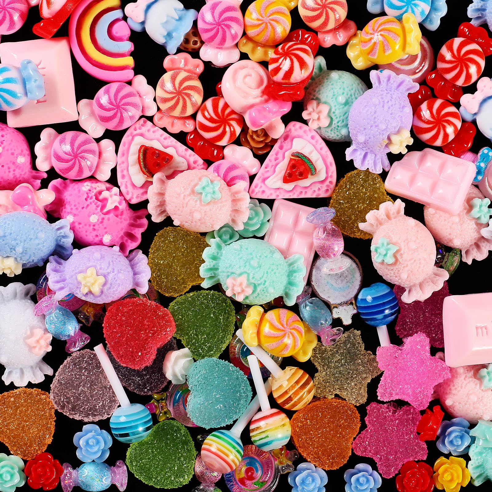 Major Dijit 3D Mix Color Nail Charms – 24 Styles for Nail Art & DIY Crafts