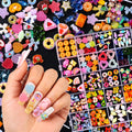 Major Dijit 3D Mix Nail Charms – 24 Colorful Styles for Creative Nail Art