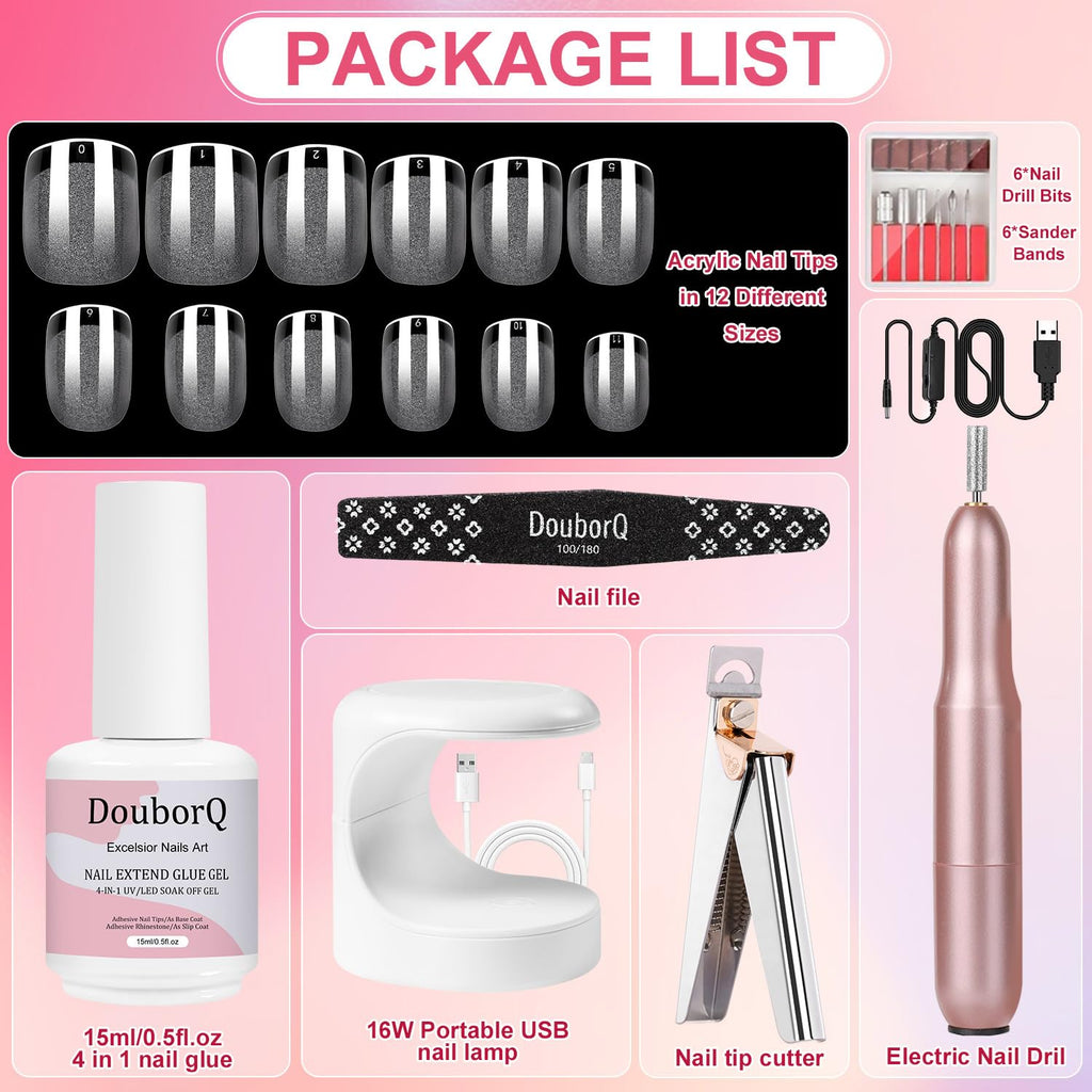 Major Dijit Gel Nail Kit - Beginner DIY Gel Nails with Drill & UV Lamp