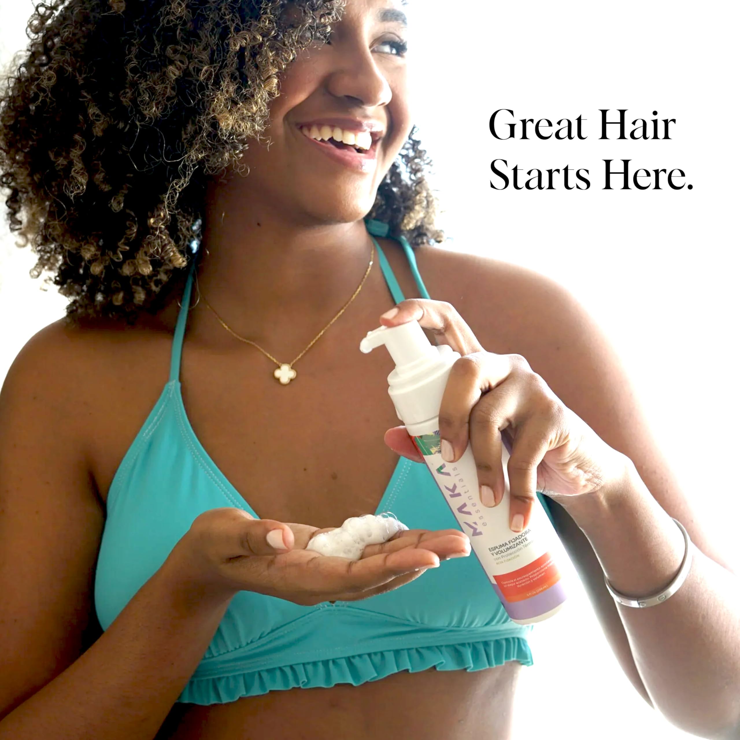 Maka Essentials Fixing & Volumizing Hair Mousse – Strong Hold, Root Lift & Curl Definition