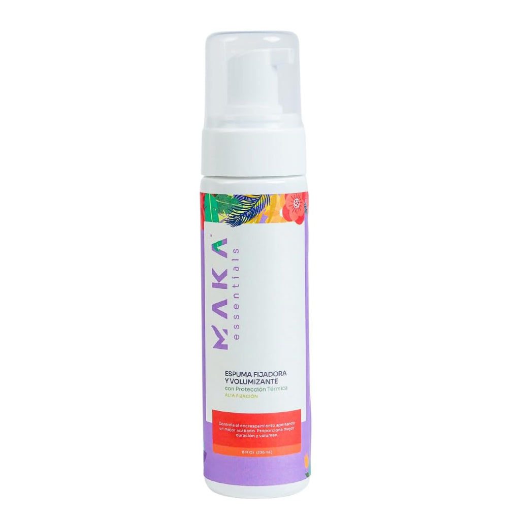 Maka Essentials Fixing & Volumizing Hair Mousse – Strong Hold, Root Lift & Curl Definition
