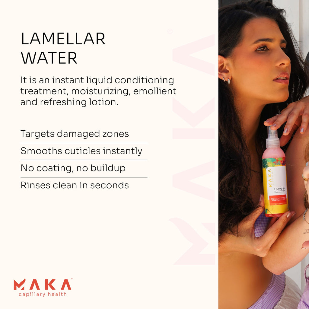 MAKA Essentials Lamellar Water Conditioner – 8 Oz for Instant Smooth, Soft Hair