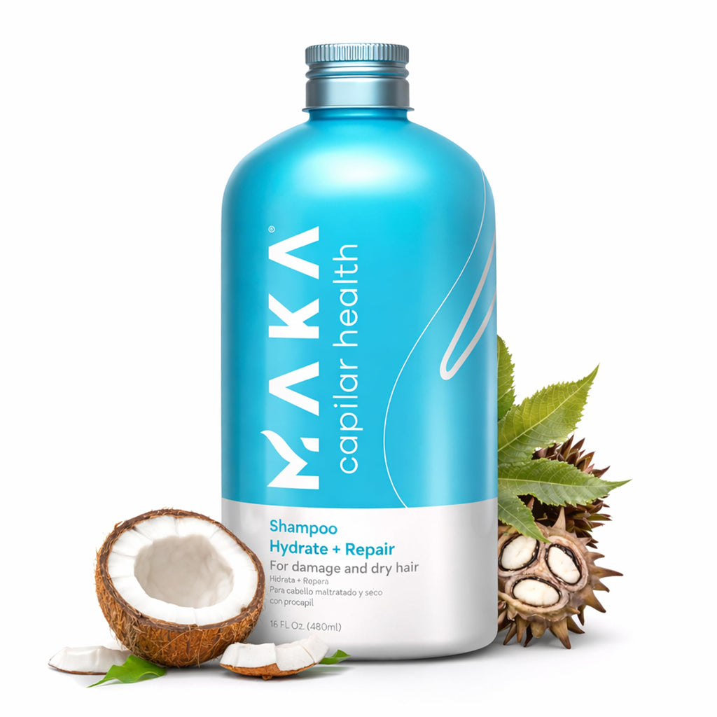 Maka Capilar Health Moisturizing Shampoo – Hydration for Dry & Damaged Hair (16 oz)