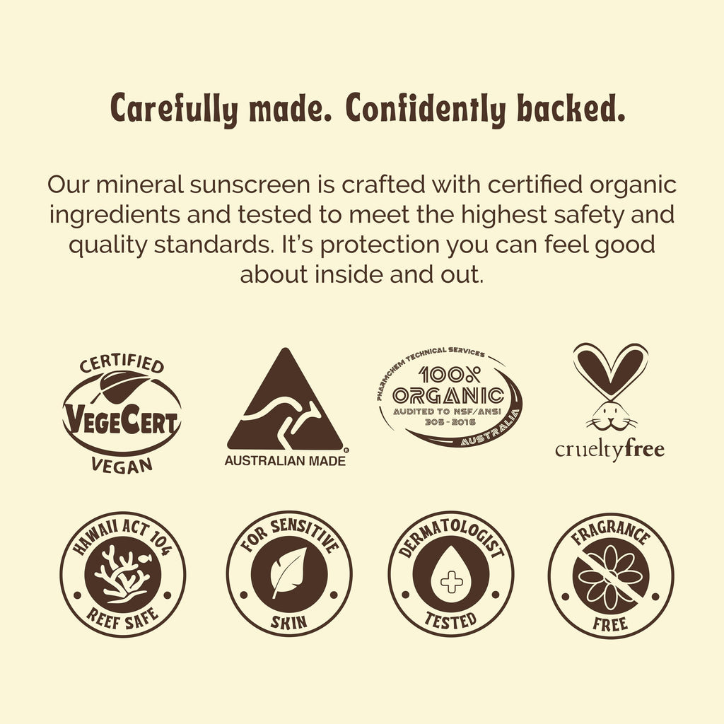 Makaio Naturals SPF 50 Mineral Sunscreen – Unscented, Face & Body, Non-Nano Zinc, Reef Safe, Vegan