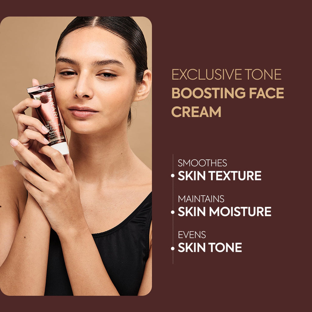 MAKARI Exclusive Active Intense Tone Boosting Face Cream (1.7 oz) | Skin-Brightening Facial Moisturizer