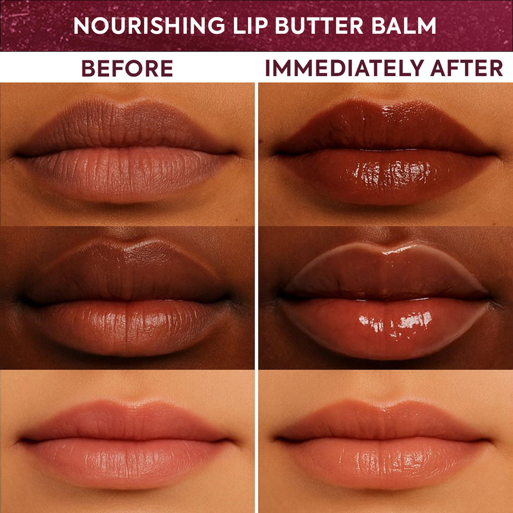 Makari Vanilla Beige Lip Butter Balm (0.5 oz) – Lightweight, Non-Sticky Lip Moisturizer for Daily Care