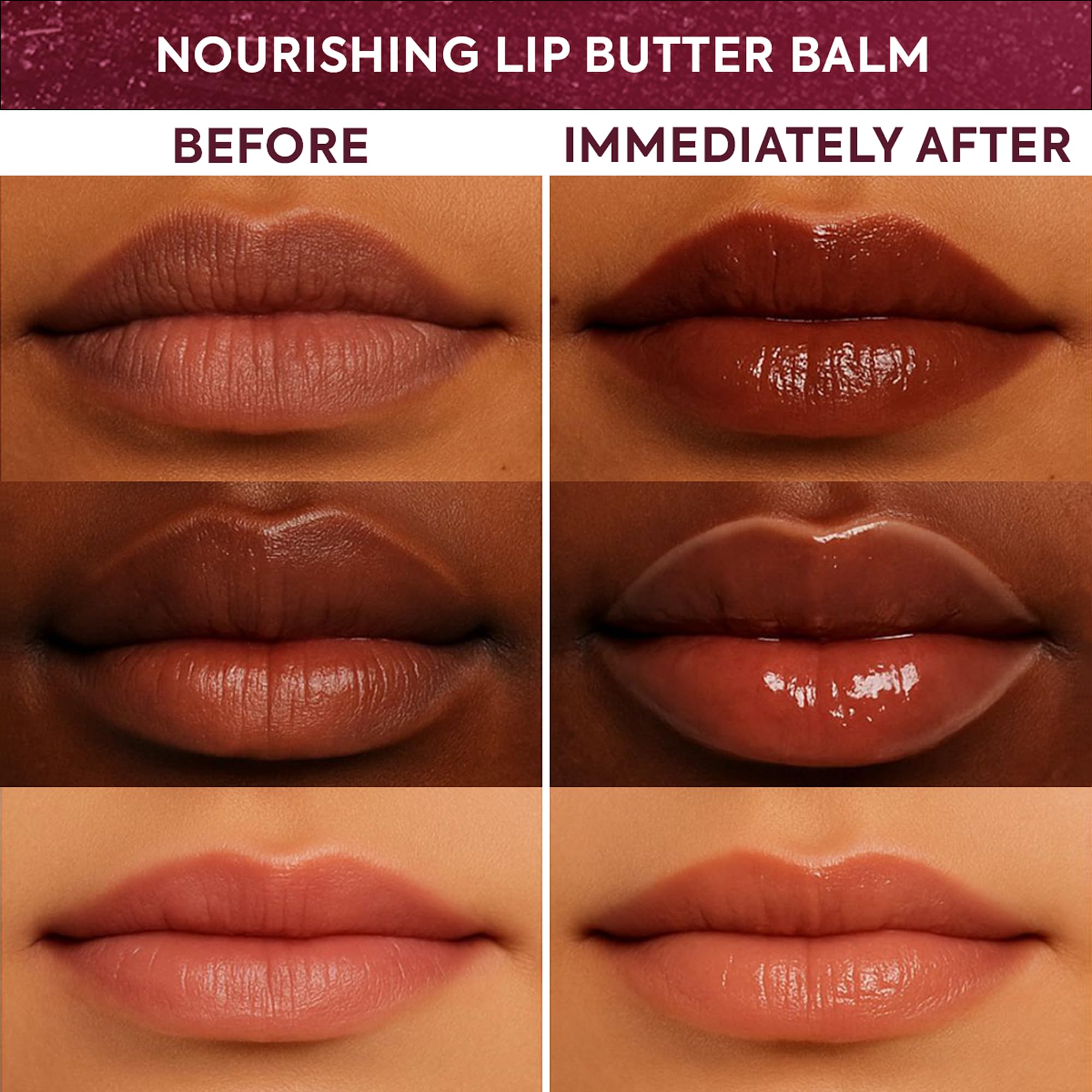 Makari Vanilla Beige Lip Butter Balm (0.5 oz) – Lightweight, Non-Sticky Lip Moisturizer for Daily Care