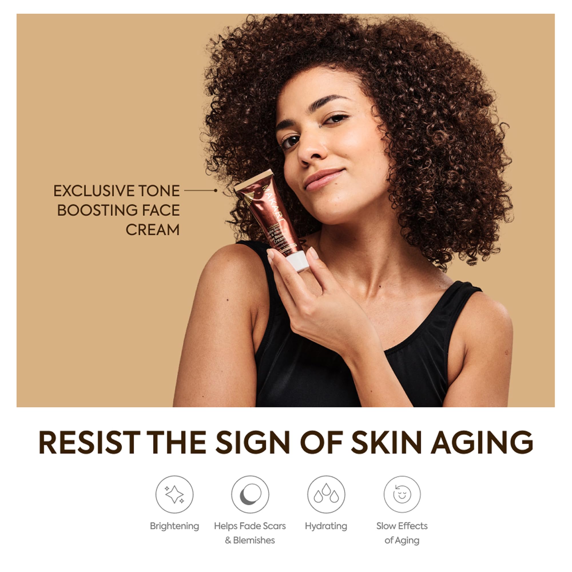 MAKARI Exclusive Active Intense Tone Boosting Face Cream (1.7 oz) | Skin-Brightening Facial Moisturizer
