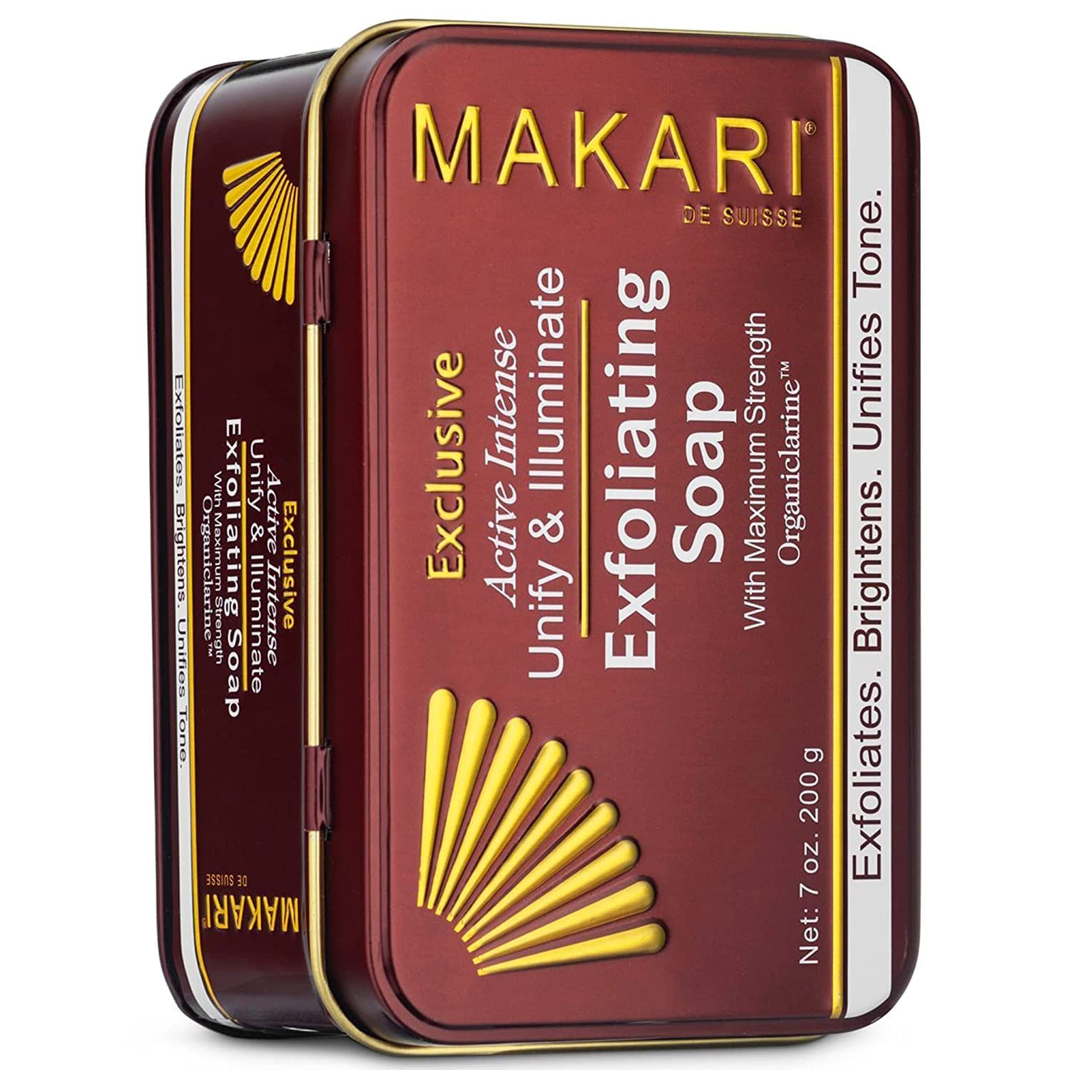 MAKARI Exclusive 3-Piece Skincare Gift Set | Exfoliating Soap, Body Milk & Face Cream with Organiclarine