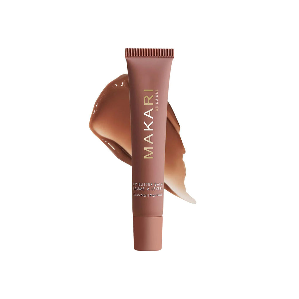 Makari Vanilla Beige Lip Butter Balm (0.5 oz) – Lightweight, Non-Sticky Lip Moisturizer for Daily Care