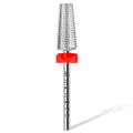 Makartt 5 in 1 Nail Drill Bits – 3/32 shank Tungsten Carbide tapered bits, Fine Grade, Silver