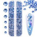 Makartt Blue Nail Rhinestones – Flat-Back Crystal Gems for DIY Nail Art & Crafts