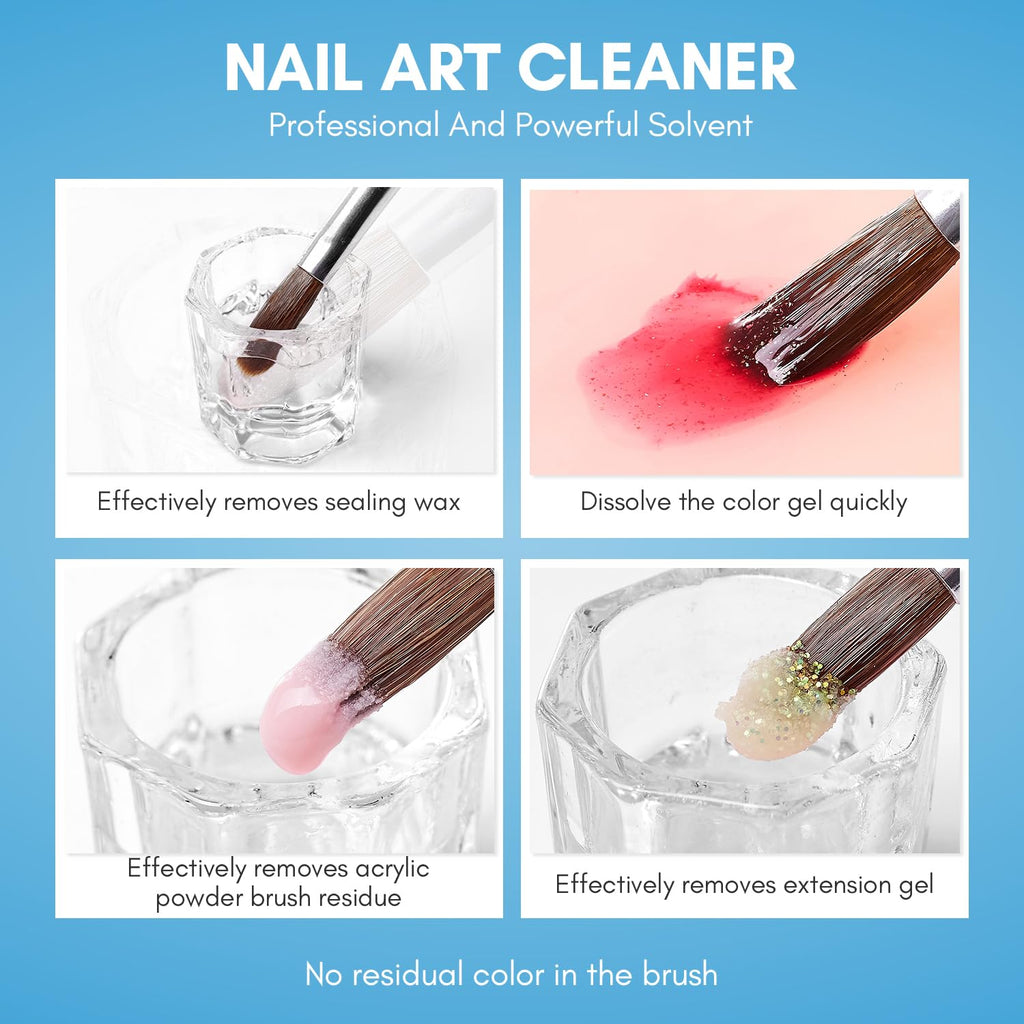 Makartt Nail Art Brushes Cleaner – 70ml Gel Brush Cleaner & Restorer for Nails