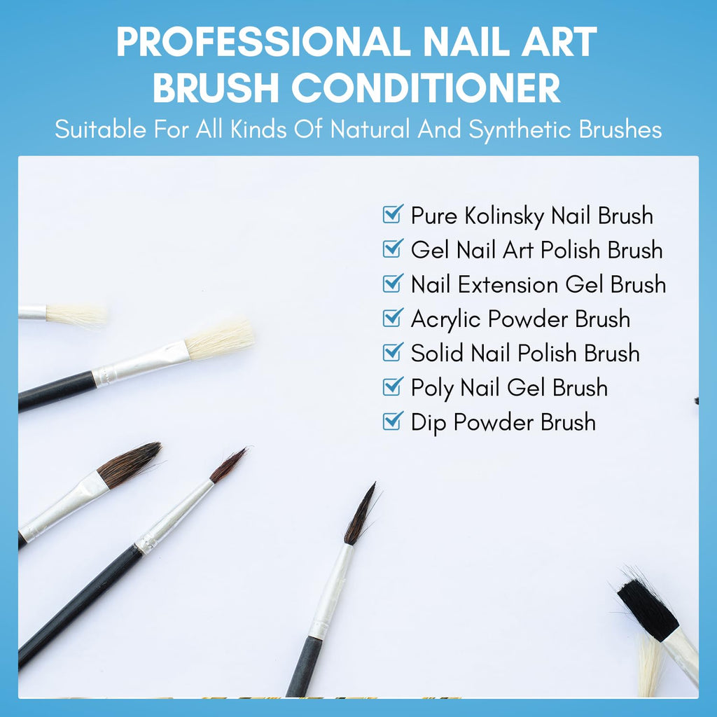 Makartt Nail Art Brushes Cleaner – 70ml Gel Brush Cleaner & Restorer for Nails