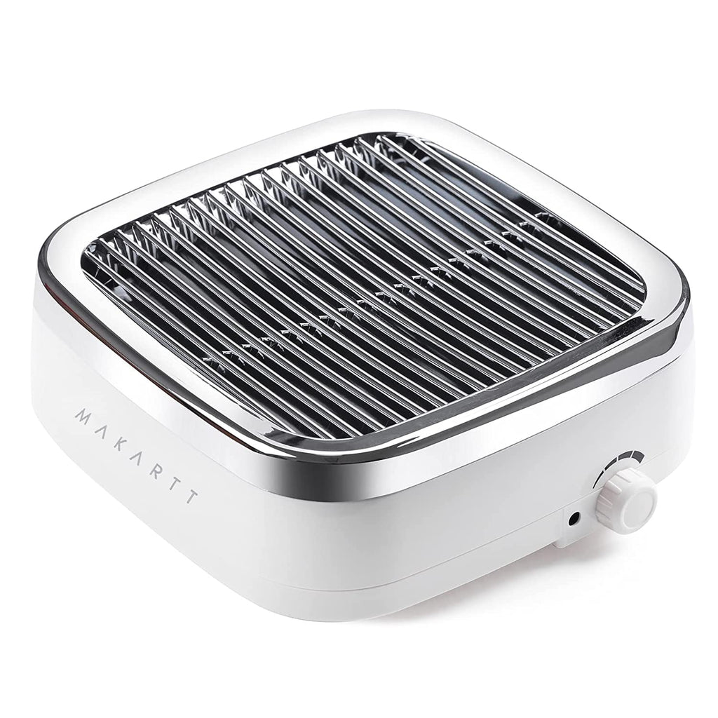 Makartt Nail Dust Collector 60W – Dual-Suction Nail Vacuum with Reusable Filter (Sylvie) | For Salon & Home