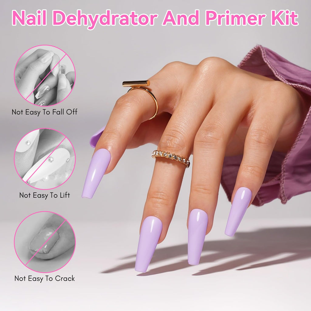Makartt Nail Dehydrator & Primer Set Acid Free HEMA Free 15ml