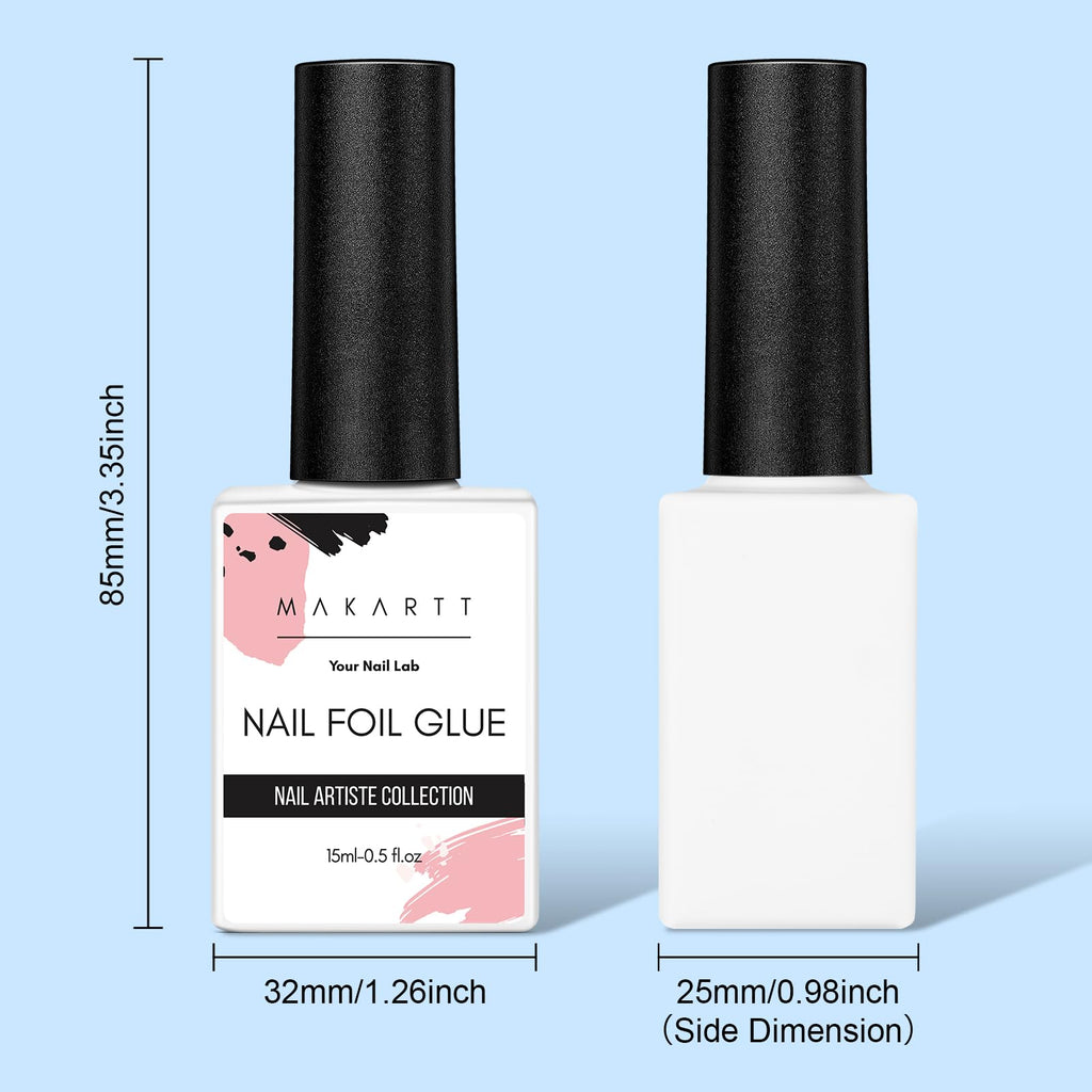 Makartt Nail Foil Glue Gel – Strong Foil Transfer Gel (2x15ML)