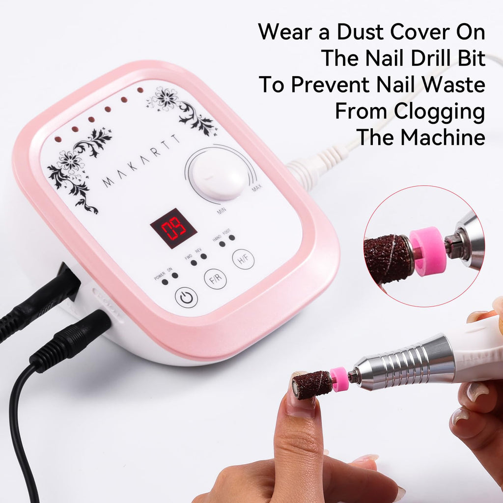 Makartt Nail Drill Genesie 35000RPM – LCD Nail Efile for Acrylic & Gel Removal