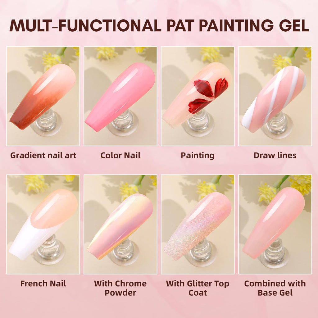 Makartt Ombre Gel Nail Polish Kit – 6-Color Gradient Blush Set