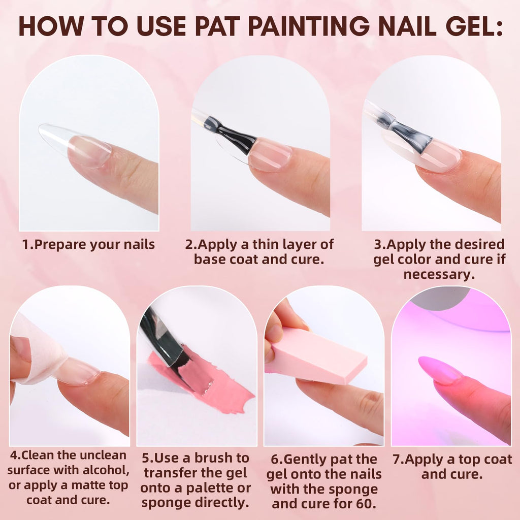 Makartt Ombre Gel Nail Polish Kit – 6-Color Gradient Blush Set