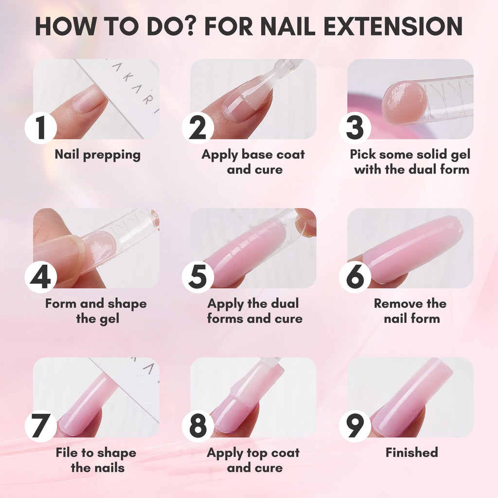 Makartt 3D Nail Gel Art Kit — 4 Colors for Extensions, Molds & 3D Nail Art