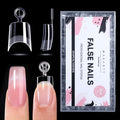 Makartt Short Square Nail Tips – 504 PCS Half-Cover Acrylic Tips, 15 Sizes, Easy DIY Manicure