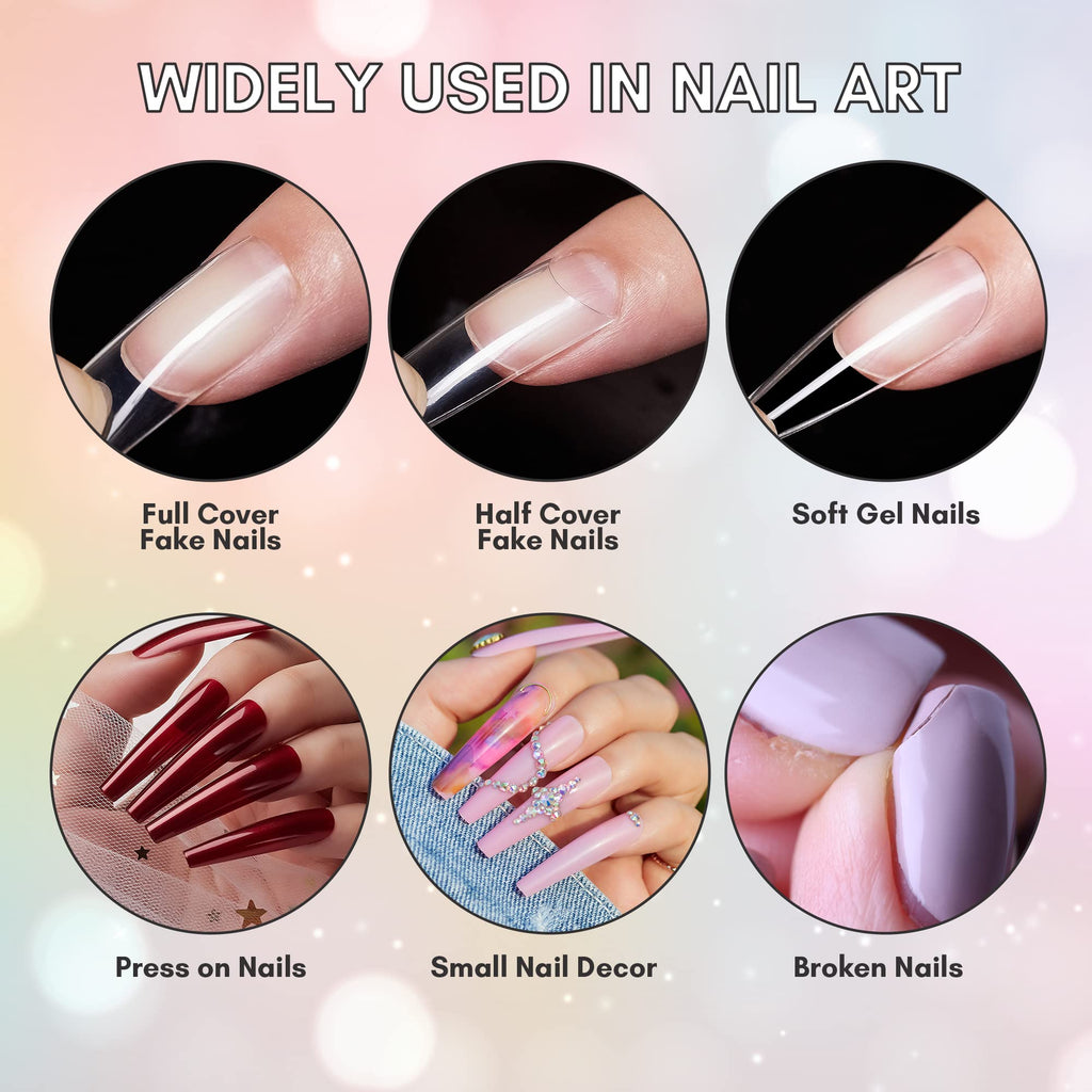 Makartt Super Strong Nail Glue – 100-Pack Bulk Press-On Adhesive (Air-Dry)