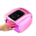 Makartt UV LED Nail Lamp – 35W Fast Curing, Cordless Rechargeable, 42 Beads, LCD Touchscreen (Gradient Pink)