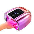 Makartt UV LED Nail Lamp – Fast Ciring, Cordless, 42 Beads, 4 Timers, LCD Touchscreen (Gradient Purple)