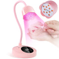 Makartt UV Nail Lamp Pink | Fast Gel Nail Curing, 4 Timers, Auto Sensor, 1800mAh