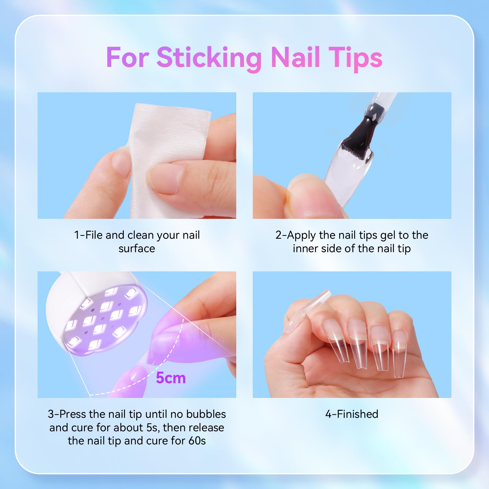 Makartt UV LED Nail Lamp Gooseneck | Cordless USB, 39mW/cm², Auto Sensor