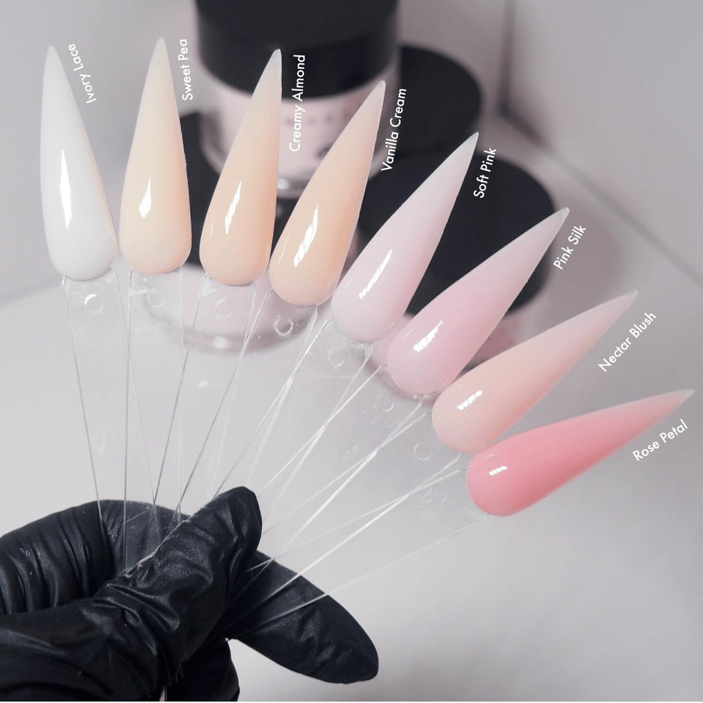 MakarttPro Cool Tone Acrylic Powder Collection – 8-Piece Nude & Pink Cover Set for Nail Technicians