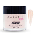 MakarttPro Acrylic Powder Creamy Almond 112g/4oz – Durable Nail Extension Cover for Pros
