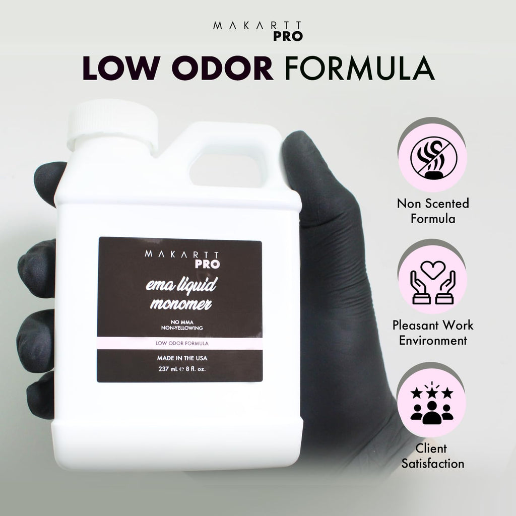 MakarttPro Low Odor MMA-Free Monomer – USA Made, 32 fl oz, Non-Yellowing, Pro Grade