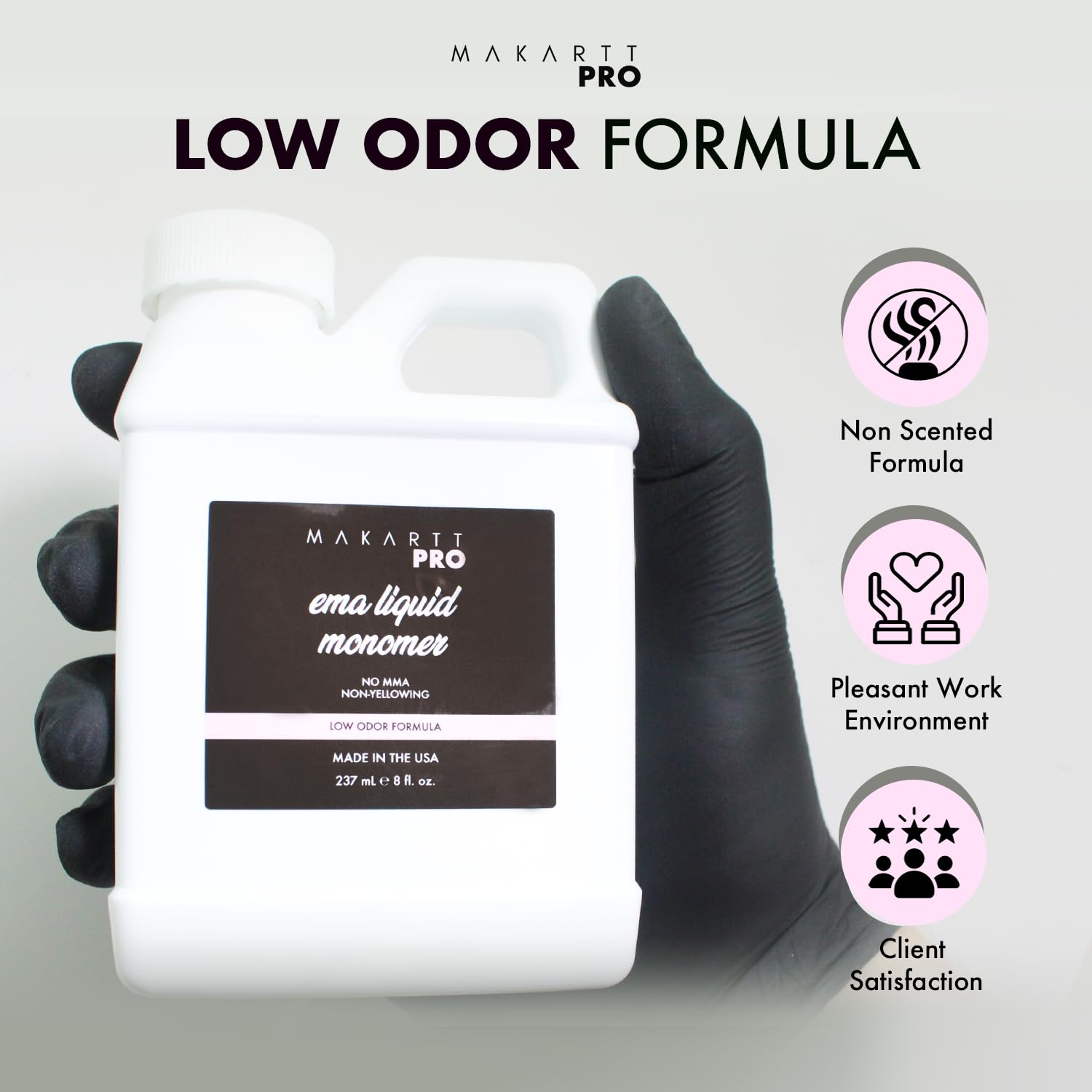 MakarttPro Low Odor MMA-Free Monomer – USA Made, 32 fl oz, Non-Yellowing, Pro Grade