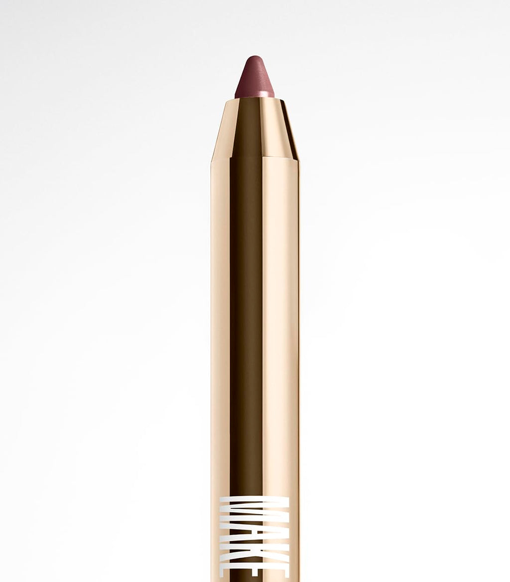 MAKE Beauty Continuum Lip Liner – Pulse Dusty Pink, Velvet Matte Finish with Built-In Sharpener & Brush