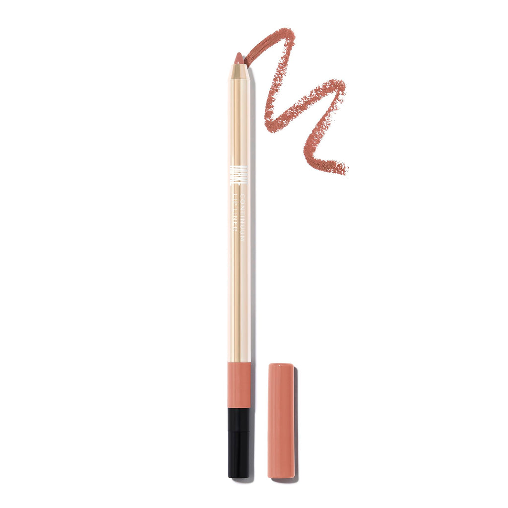 MAKE Beauty Continuum Lip Liner – Long-Lasting Creamy Nude Lip Liner with Built-In Sharpener & Blending Brush (Atmospheric)