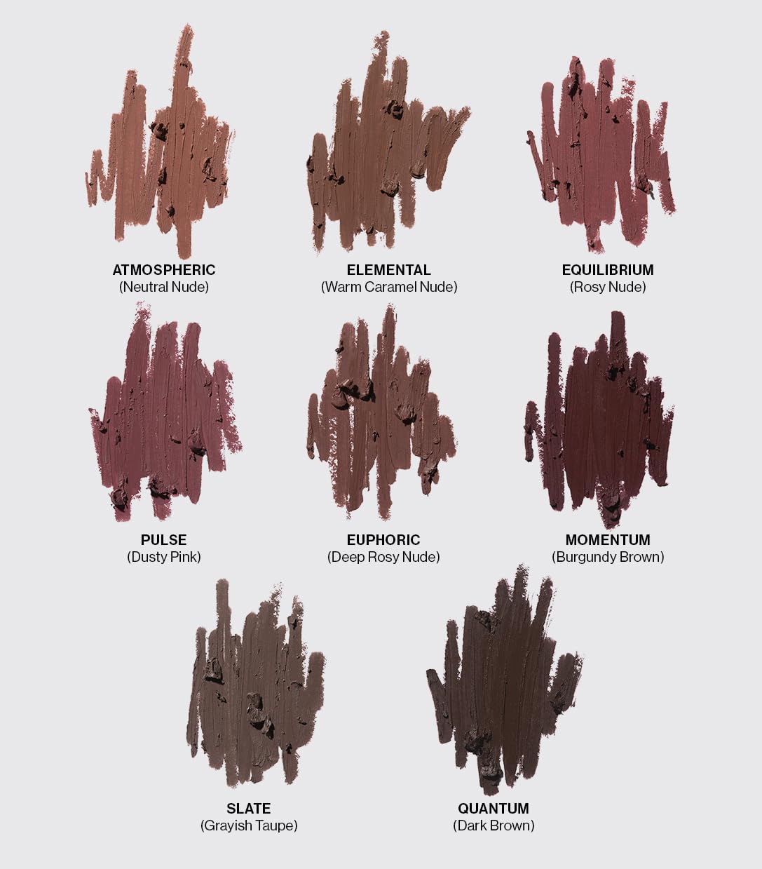 MAKE Beauty Continuum Lip Liner – Pulse Dusty Pink, Velvet Matte Finish with Built-In Sharpener & Brush