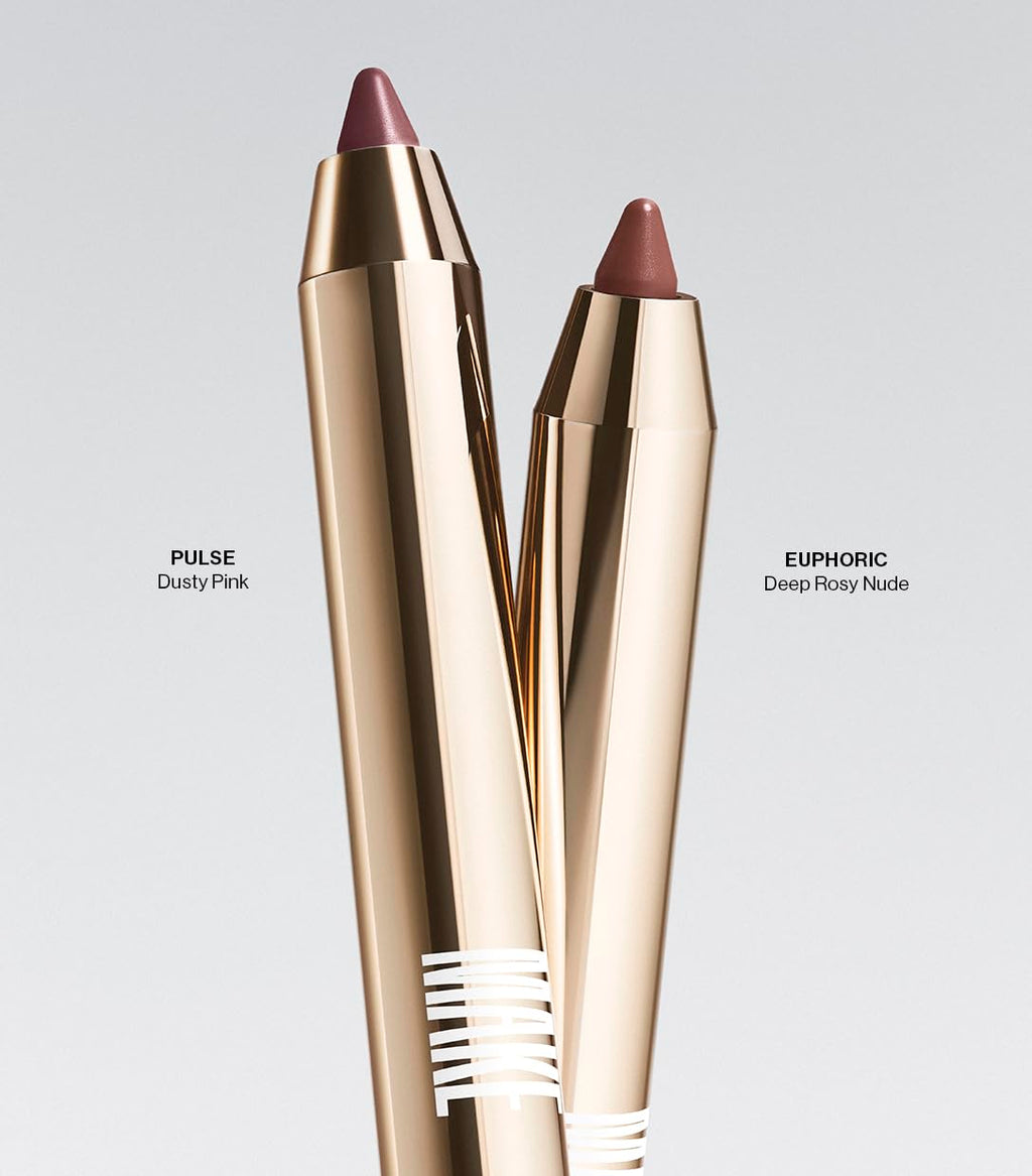 MAKE Beauty Continuum Lip Liner – Pulse Dusty Pink, Velvet Matte Finish with Built-In Sharpener & Brush