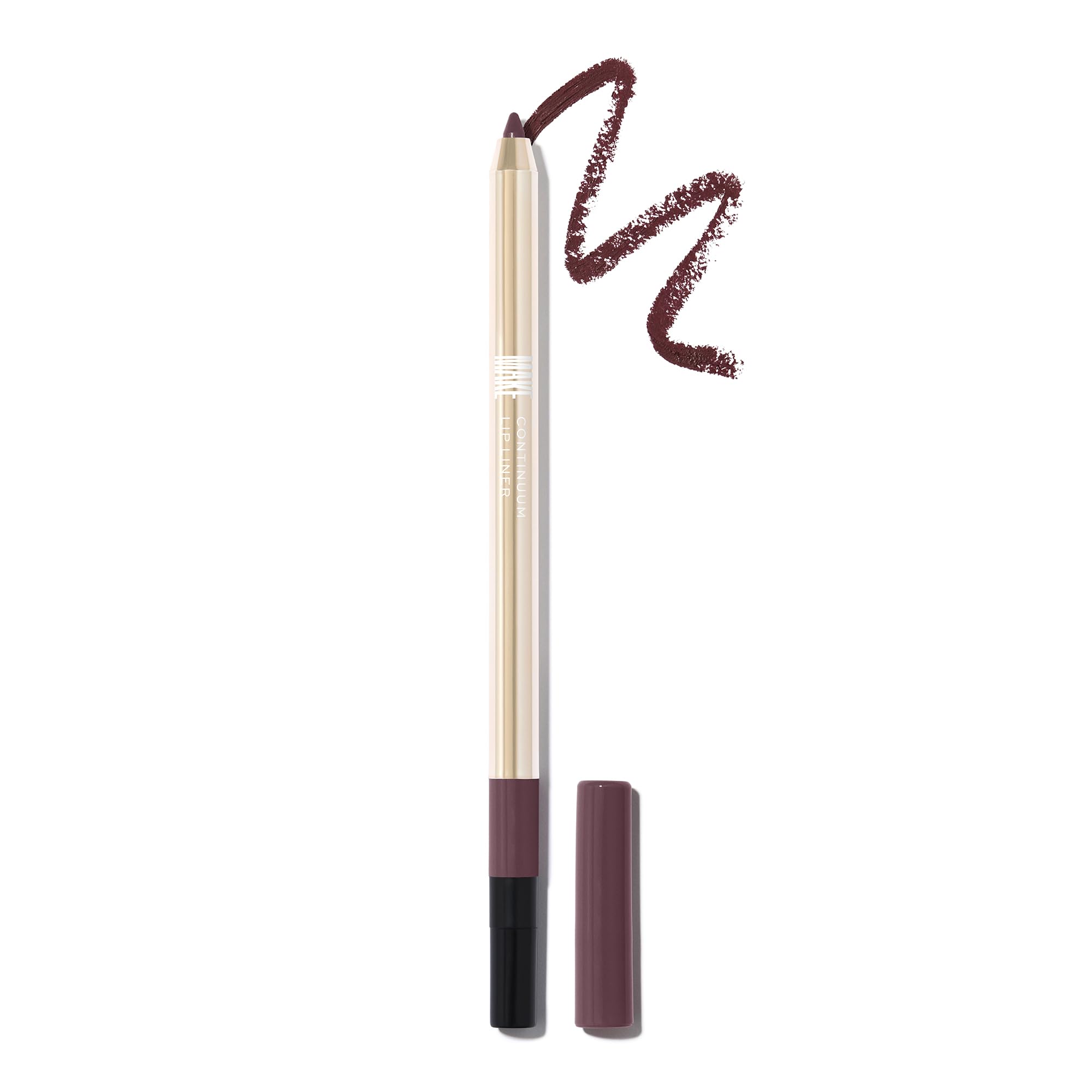 MAKE Beauty Continuum Lip Liner – Momentum Burgundy Brown with Built-In Sharpener & Brush