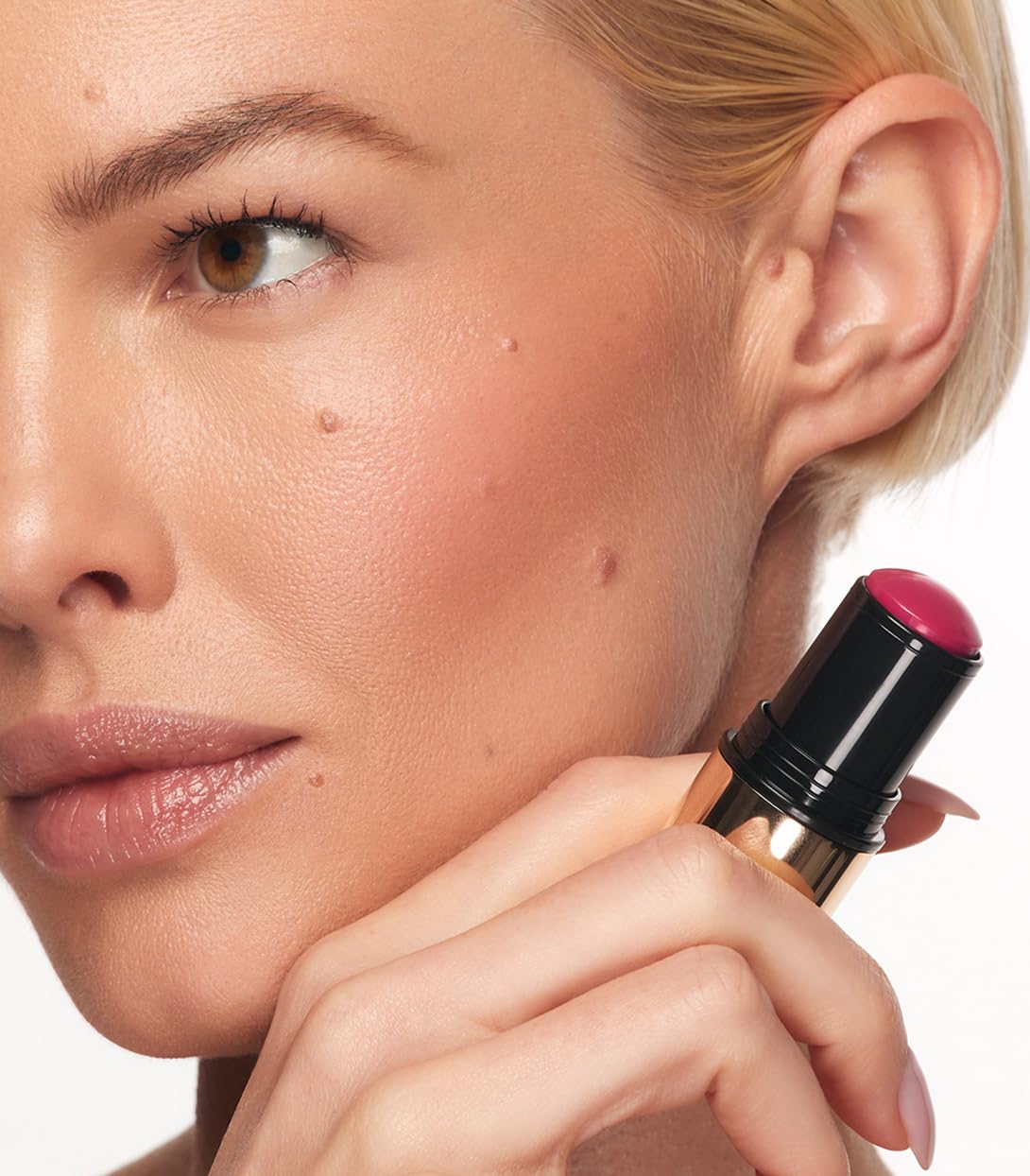 Make Beauty Heat Stroke Cream Blush Stick – Stimulated Hot Pink Dewy Cheek Tint