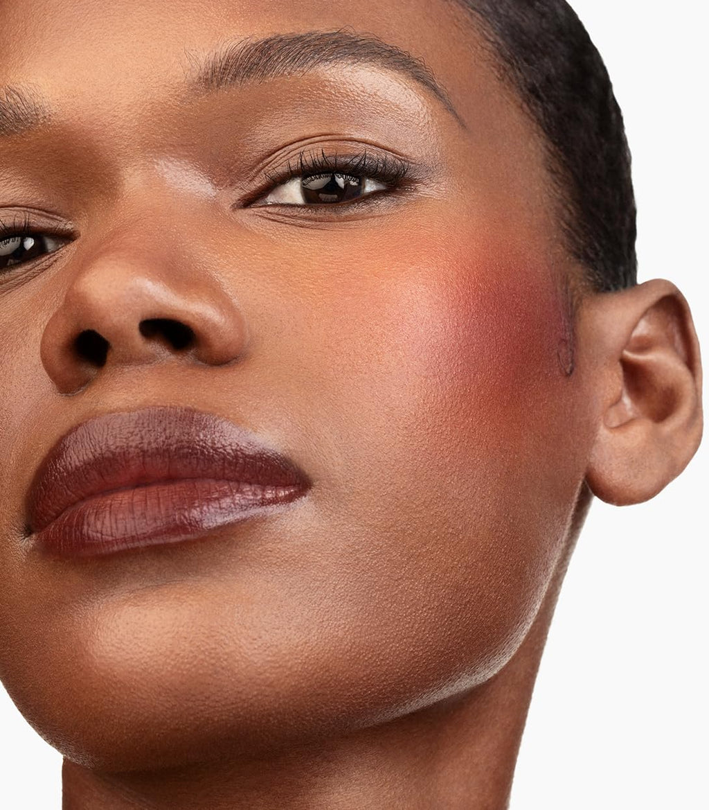 MAKE Beauty Skin Mimetic Microsuede Blush – New Moon Pink Matte Powder, Travel-Size Palette