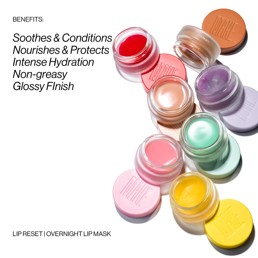 MAKE Beauty Lip Reset Overnight Lip Mask – Nourishing Hydration & Softening