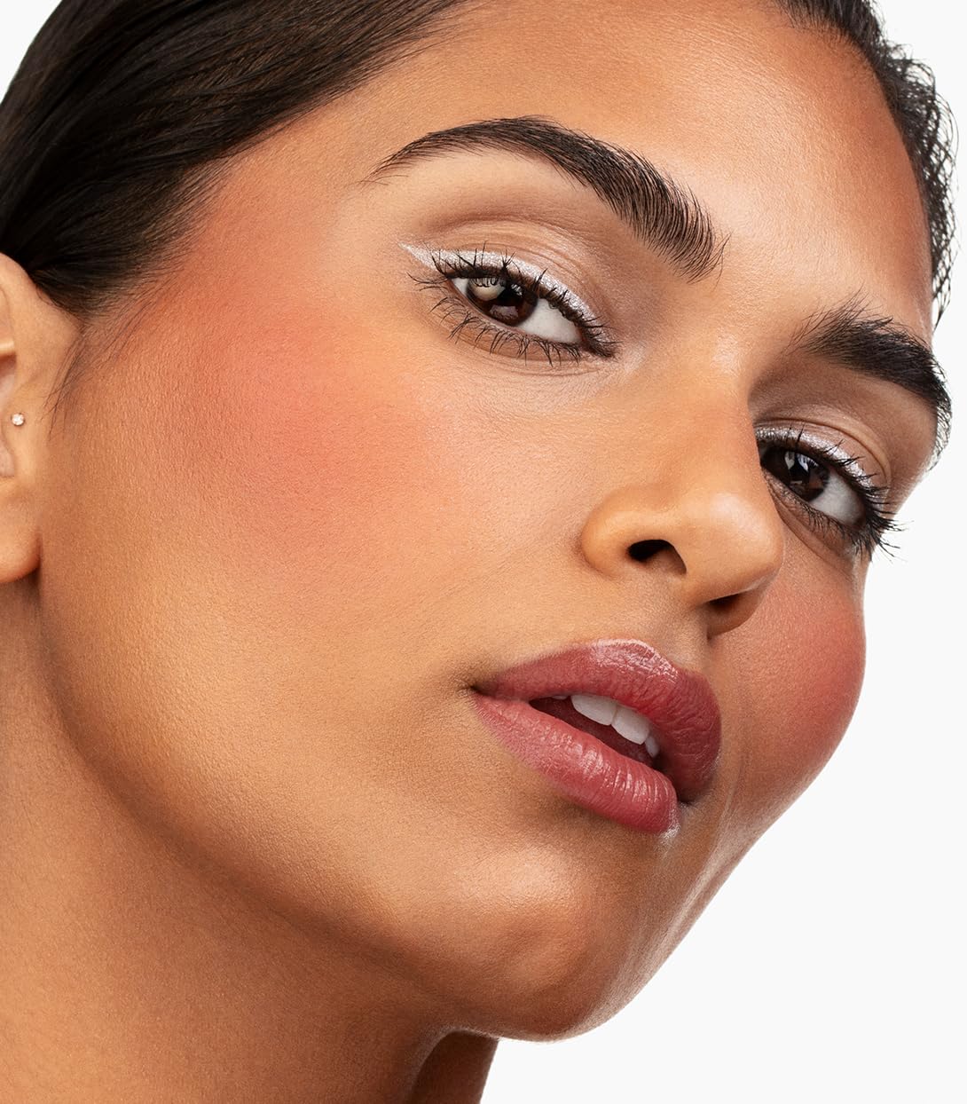 MAKE Beauty Skin Mimetic Microsuede Blush – New Moon Pink Matte Powder, Travel-Size Palette