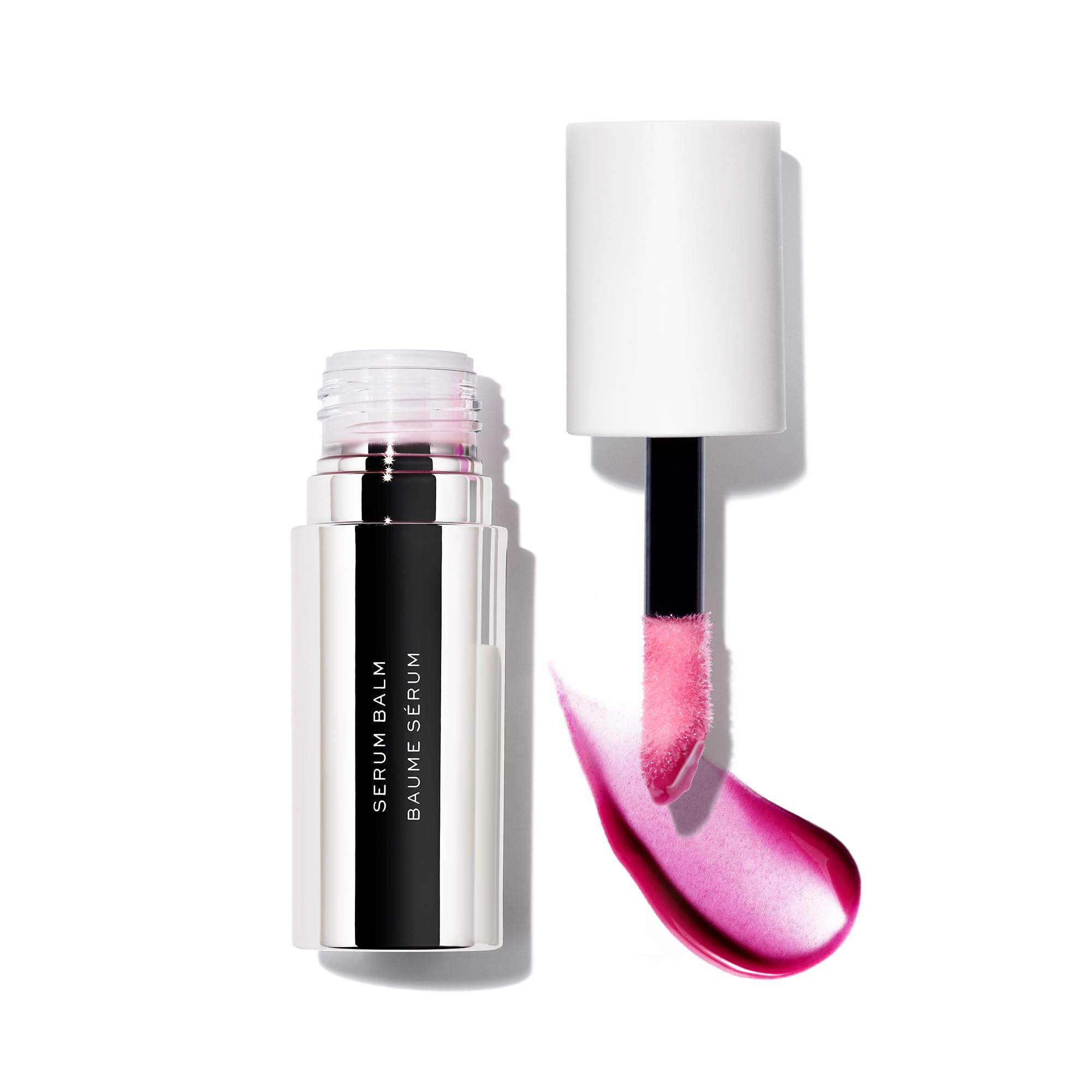 MAKE Beauty Serum Balm Hydrating Lip Oil | Vegan Lip Gloss with Plumping | Lilac Layer
