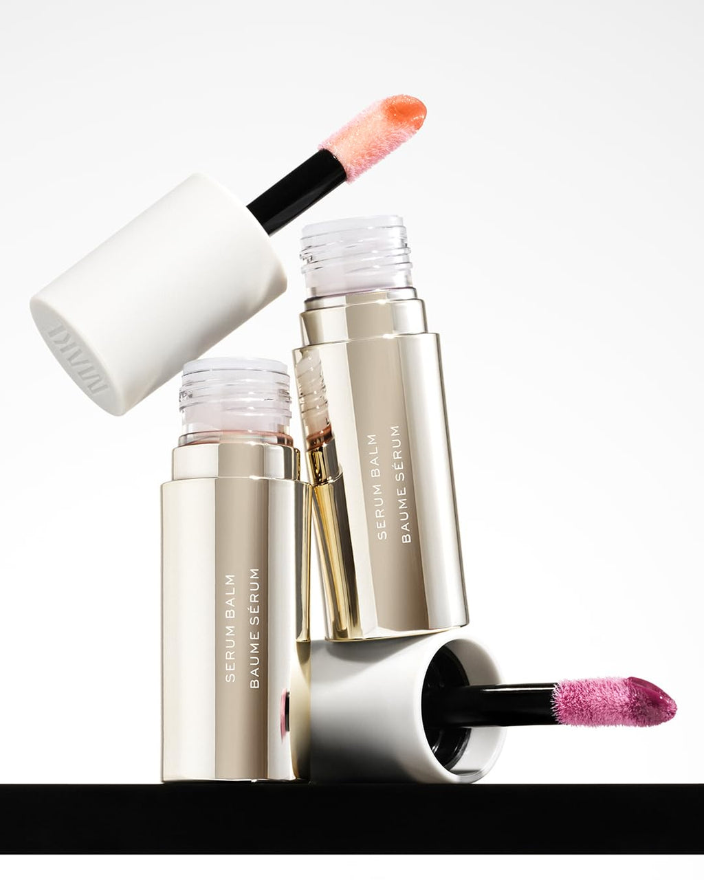 MAKE Beauty Serum Balm Hydrating Lip Oil | Vegan Lip Gloss with Plumping | Lilac Layer